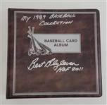 Bert Blyleven Signed 1989 Upper Deck Baseball Card Set in Album Ken Griffey Jr Rookie Card w/Blyleven Signed Letter of Provenance