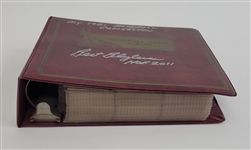 Bert Blyleven 1981 Baseball Card Album Signed w/Blyleven Signed Letter of Provenance