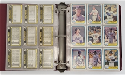 Bert Blyleven 1981 Baseball Card Album Signed w/Blyleven Signed Letter of Provenance
