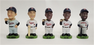 Lot of 5 Minnesota Twins Original Bobbleheads w/ Oliva Autograph