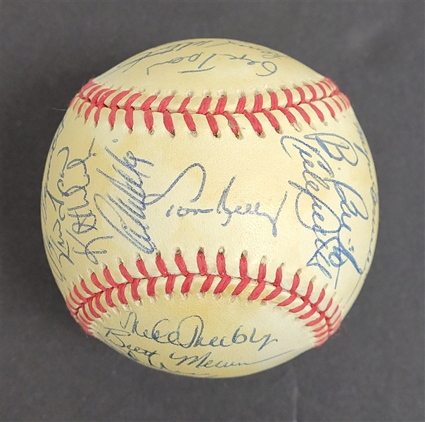 1993 Minnesota Twins Team Signed OAL Baseball w/ Puckett Beckett LOA  