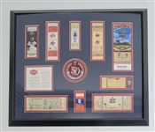 Minnesota Twins Framed Milestone Ticket Display