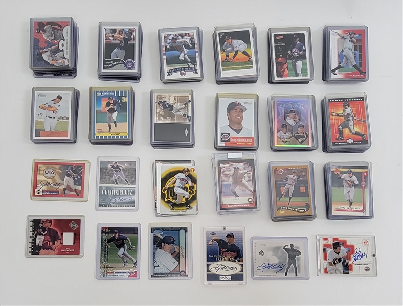 Collection of Over 150 Doug Mientkiewicz Cards w/ 5 Autographed