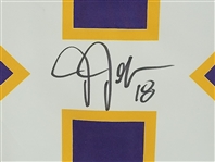 Justin Jefferson Autographed & Inscribed Minnesota Vikings Throwback Jersey Beckett