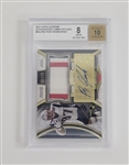 Rob Gronkowski Autographed 2015 Topps Supreme Jumbo Patches LE #1/15 BGS 8 Auto 10