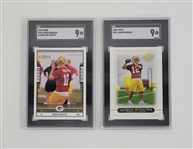 Lot of 2 Aaron Rodgers Graded Rookie Cards SGC 9