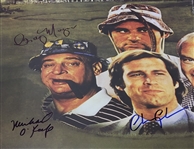 Lot of 2 Chevy Chase, Michael O'Keefe, & Cindy Morgan Autographed 22x36 Caddyshack Posters