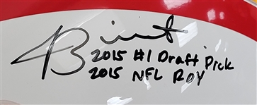 Jameis Winston Autographed & Inscribed Tampa Bay Buccaneers Full Size Throwback Authentic Helmet PSA/DNA