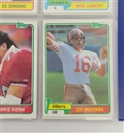 1981 Topps Football Card Set w/ Joe Montana Rookie Card