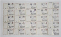 Bert Blyleven Lot of (25) 1987 Minnesota Twins Signed World Series Cachets Hand Cancelled w/Blyleven Signed Letter of Provenance