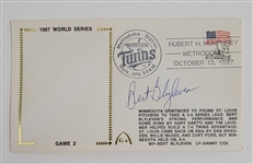Bert Blyleven Lot of (25) 1987 Minnesota Twins Signed World Series Cachets Hand Cancelled w/Blyleven Signed Letter of Provenance