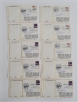 Bert Blyleven Lot of (10) 1987 Minnesota Twins Signed World Series Cachets Hand Cancelled w/Blyleven Signed Letter of Provenance