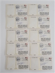 Bert Blyleven Lot of (10) 1987 Minnesota Twins Signed World Series Cachets Hand Cancelled w/Blyleven Signed Letter of Provenance