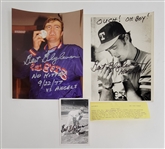 Bert Blyleven Lot of (3) Signed Texas Rangers Photos Including No Hitter Photo w/Blyleven Signed Letter of Provenance