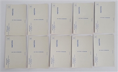 Bert Blyleven Lot of (10) Minnesota Twins Signed Postcards w/Blyleven Signed Letter of Provenance