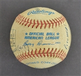 Bert Blyleven 200th Major League Win June 14, 1985 Cleveland Indians Game Used Final Out Stat Baseball w/Blyleven Signed Letter of Provenance