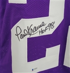 Paul Krause Autographed Custom Jersey Beckett