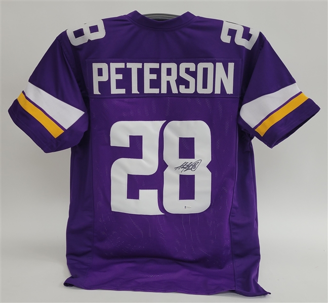 Adrian Peterson Autographed Custom Jersey Beckett