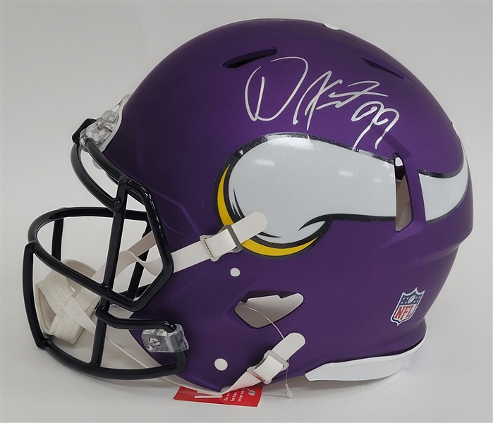 Danielle Hunter Autographed Minnesota Vikings Full Size Authentic Speed Helmet w/ Vikings COA