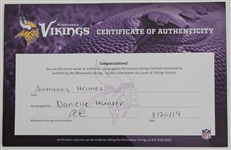 Danielle Hunter Autographed Minnesota Vikings Full Size Authentic Speed Helmet w/ Vikings COA