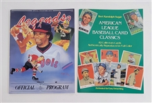 Baseball Collectors Card Book w/ 82 Cards Including Babe Ruth & 1991 National Conventional Magazine