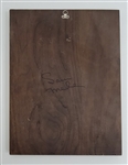 Sam Mele (1965 AL Champs Manager) Autographed 1966 Minnesota State Bronze Plaque From Knights of Columbus