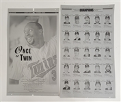 Lot of 2 Kirby Puckett & 1987 Minnesota Twins Printing Plates