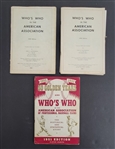 Lot of (3) 1949-51 "Whos Who in the American Association" Books