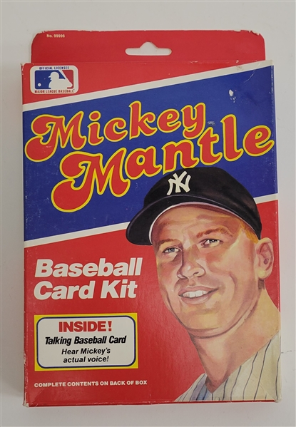Mickey Mantle Baseball Card Kit in Original Box