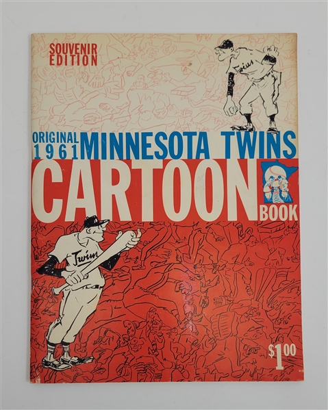 RARE Original 1961 Minnesota Twins Cartoon Book