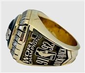 Michael Jordan 1991-92 NBA Championship 10K Gold Ring w/Original Presentation Box
