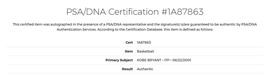 Kobe Bryant Autographed 2001 NBA Finals Basketball Signed by Kobe June 22nd, 2001 Triple Authenticated w/ PSA/DNA Beckett & JSA LOA’s