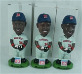Kirby Puckett Lot of 3 Hall of Fame Bobbleheads Made by Alexander Global