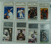 Baseball, Football & Basketball Graded Card Collection w/Frank Thomas 1990 Rookie PSA