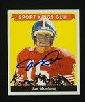 Joe Montana Autographed 2000 Sport Kings Football Card