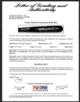 Frank Thomas 1996 Chicago White Sox Game Used & Autographed Bat PSA/DNA GU 9