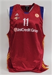 Brandon Jennings 2008-09 Virtus Roma Game Used Jersey w/ Dave Miedema LOA
