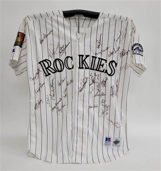 Don Baylors 1994 Colorado Rockies Game Used & Team Signed Managers Jersey w/ JSA LOA & Baylor Letter of Provenance