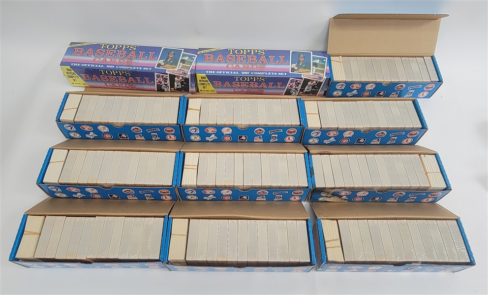 Lot of 12 Unopened 1989 Donruss & Topps Baseball Vendor Complete Sets