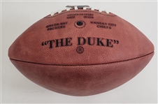 Bart Starr Autographed & Inscribed Official The Duke Football TriStar