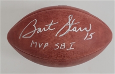 Bart Starr Autographed & Inscribed Official "The Duke" Football TriStar
