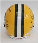 Green Bay Packers Autographed Full Size Replica Helmet w/ 6 Signatures