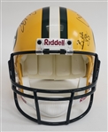 Green Bay Packers Autographed Full Size Replica Helmet w/ 6 Signatures