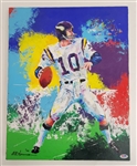 Fran Tarkenton Autographed Original Acrylic 16x20 Canvas Painting PSA/DNA