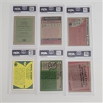 Lot of 6 Autographed Topps Football Cards PSA/DNA