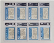 Lot of 8 Autographed 1988 Swell Football Cards PSA/DNA