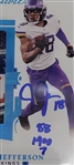 Justin Jefferson Autographed & Inscribed 2021 Panini Flawless Patches Platinum #15 Card Slabbed Beckett