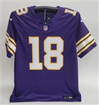 Justin Jefferson Autographed & Inscribed Minnesota Vikings Throwback Jersey Beckett