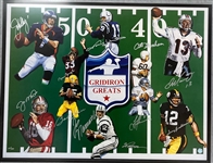 Gridiron Greats Autographed & Framed 23x30 Photo LE #27/50