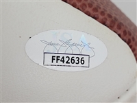Fran Tarkenton Autographed Football JSA
